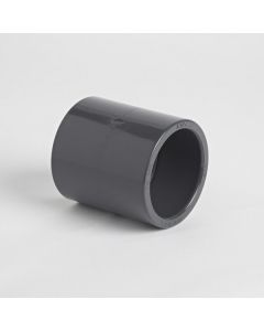 Grey Pvcu 3/4 Inch Pressure Pipe Straight Coupler Socket